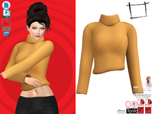 Dae Obj FBX For Oversized Cropped Jumper Slink, Maitreya, Belleza, Tonic, Legacy, Voluptuous