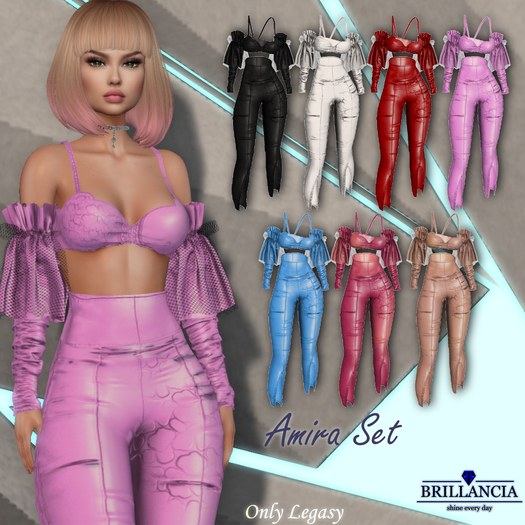 BRILLANCIA  - Amira Set Top (pink)