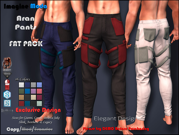 Aran Pants {FATPACK} Aesthetic, Gianni, Geralt, Slink, Jake, Legacy -Imagine Moda-