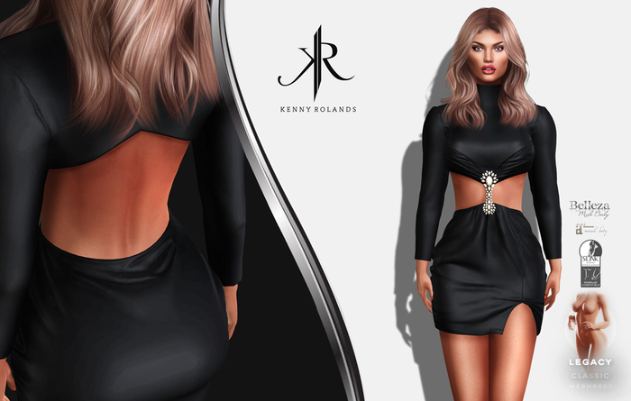 [KR] RICCI DRESS -BLACK-  (wear)