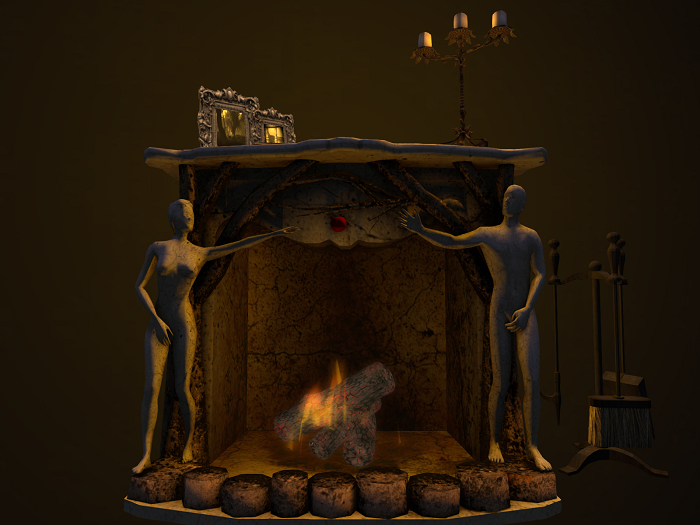 forbidden fruit fireplace