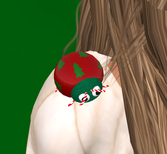 Christmas Ladybug - shoulder pet