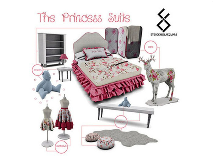 Stockholm&Lima: Princess Suite Deer Statue RARE