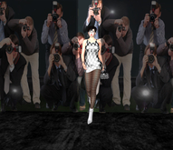 Adl Fashion Pop Art checkered Black/Silver dress