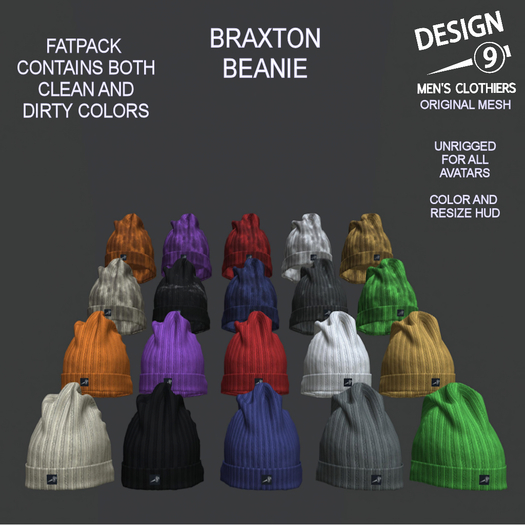 -[d9]- Braxton Beanie Fat Pack (Wear)