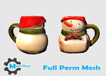 Mesh Place - Christmas Snowman Mug - Full Perm Mesh