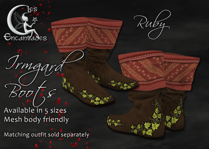 *LE* Irmgard Boots Ruby