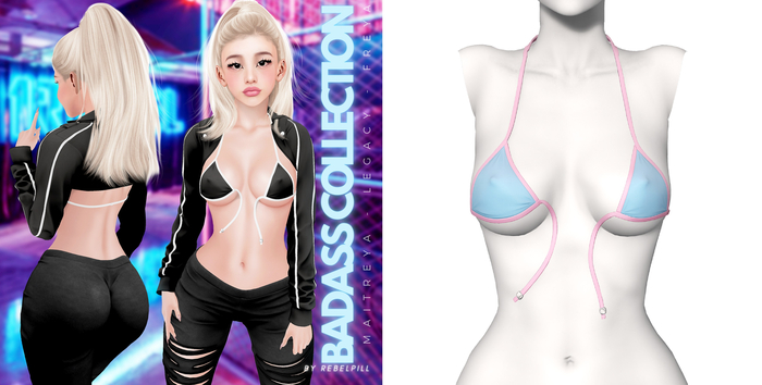 Rebelpill - BadAss Collection Bra Baby Blue