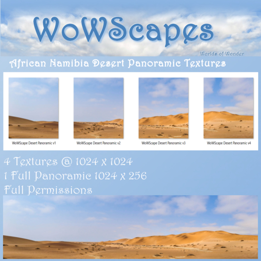 WowScapes Namibia Desert Panoramic Textures 