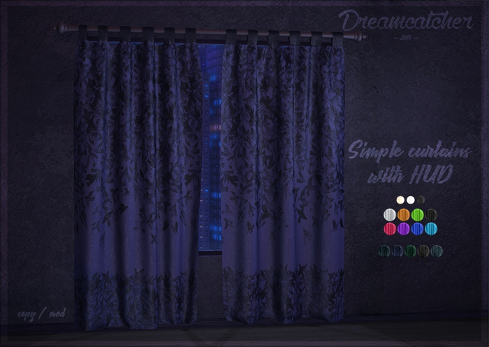 +Dreamcatcher+ Simple curtains with HUD