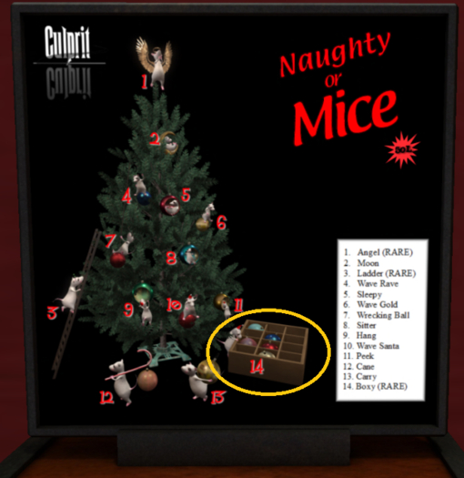 Culprit Naughty or Mice Boxy RARE