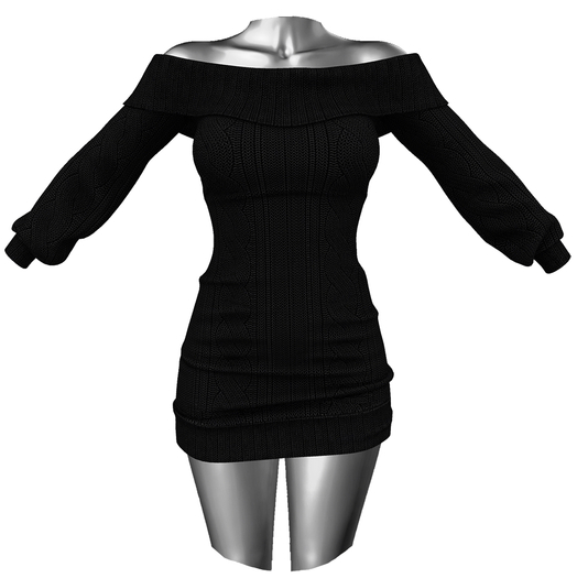 RIOT / Jovie Sweater Dress - Black | Maitreya / Belleza / Slink / Legacy