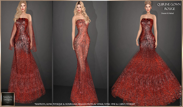 SAS - Quirine Rouge Gown (MB & FM)