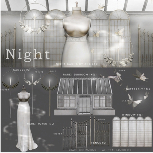 box) {anc} night / candle (gold)