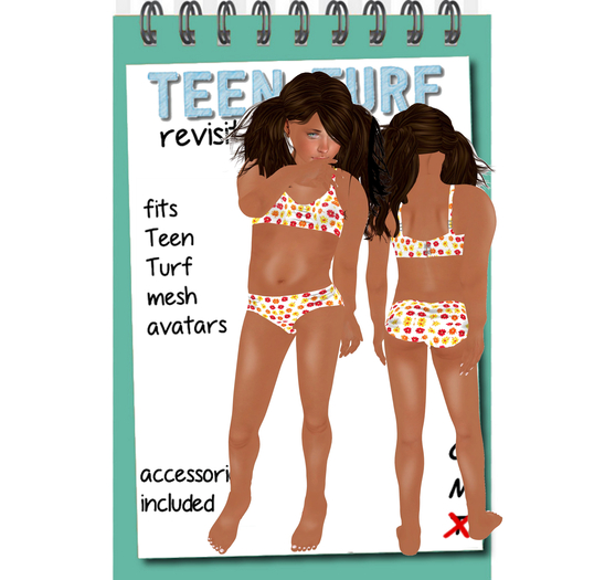 Teen Turf Full Coverage Floral Bom Set