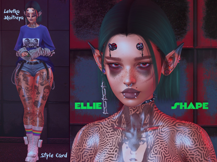 !SIDIKA SAKA! Ellie Shape 'LELUTKA Lilly' + Style Card