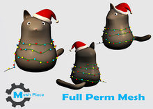Mesh Place - Christmas Cat with Lights - Full Perm Mesh