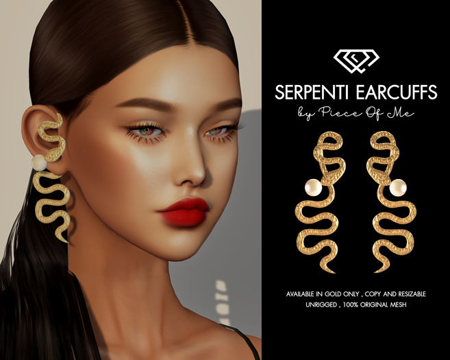 [POM] Serpenti Earcuffs