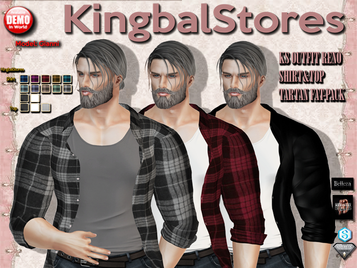 KS OUTFIT RENO SHIRT&TOP TARTAN FAT-PACK