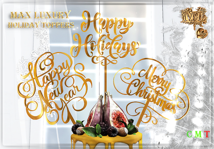 Max Luxury - Holiday Cake Toppers 