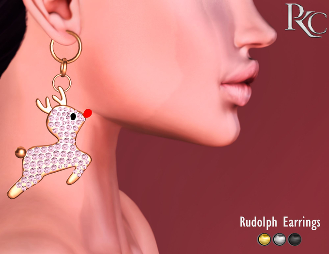 *PKC* Rudolph Earrings