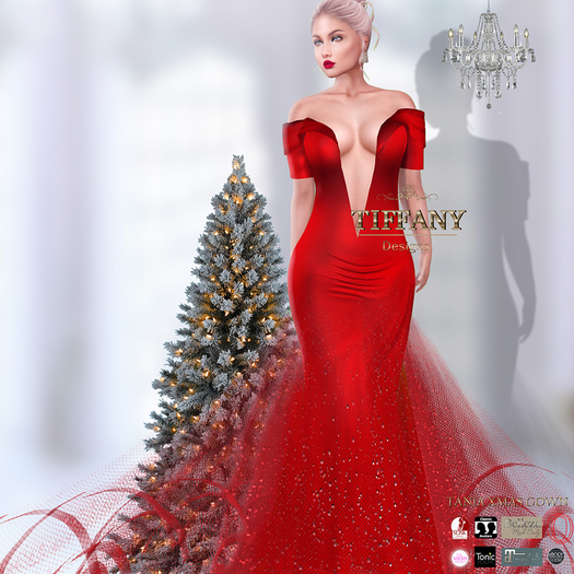 ::PROMO:: Tania Xmas Gown {Mesh}