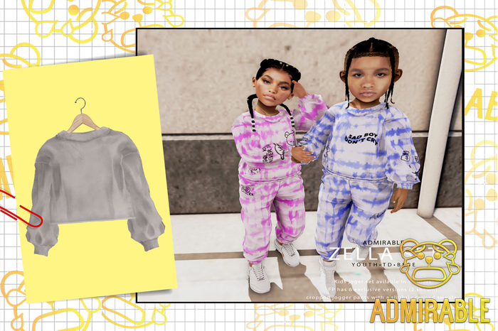 Admirable- Zella Set Sweater (White)