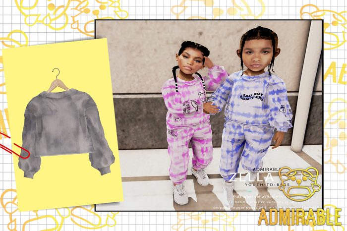 Admirable- Zella Set Sweater (Slate)