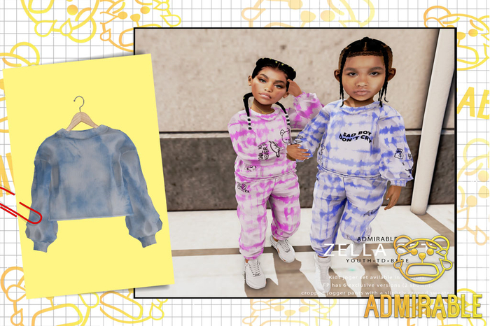 Admirable- Zella Set Sweater (BabyBlue)
