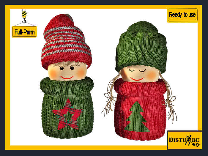 ::DisturbeD:: Knitted Christmas Dolls - FULL PERM MESH