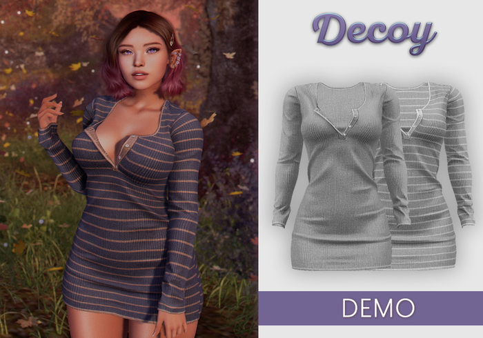 Decoy - Janet Dress: Knit DEMO - Maitreya Lara, Belleza Freya, Meshbody Legacy