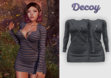 Decoy - Janet Dress: Knit Gray - Maitreya Lara, Belleza Freya, Meshbody Legacy