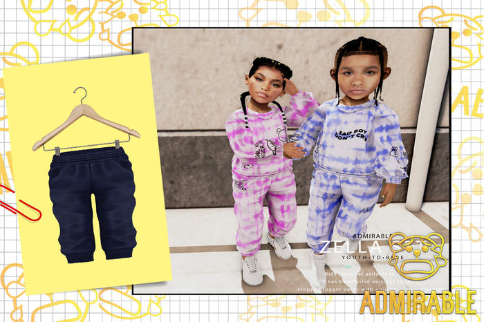 Admirable- Zella Set Joggers (Navy)