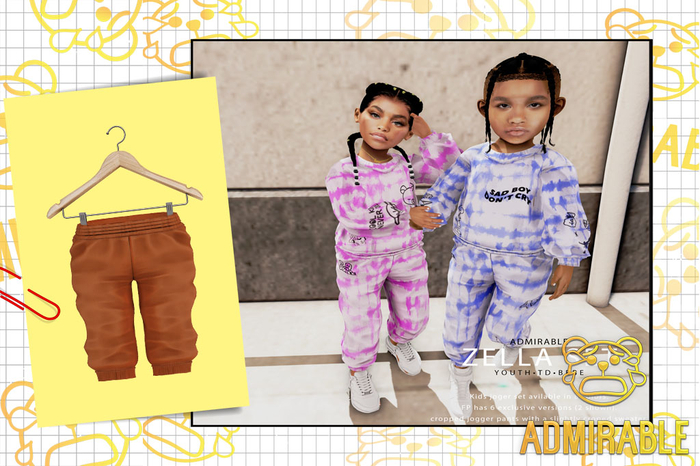 Admirable- Zella Set Joggers (Orange)