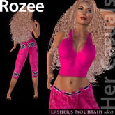 Rozee Pink Capri Pants with matching top - Resell