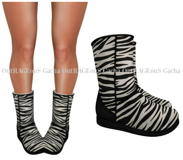 REIGN.- Moon Boots - Zebra