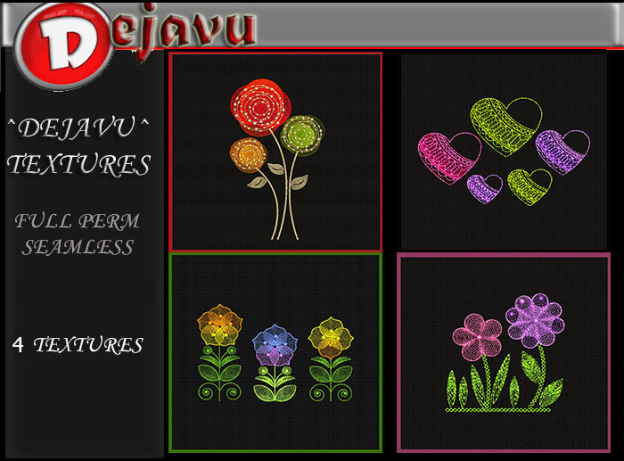 ^^Dejavu^ Full Perm Pillow Texture 005