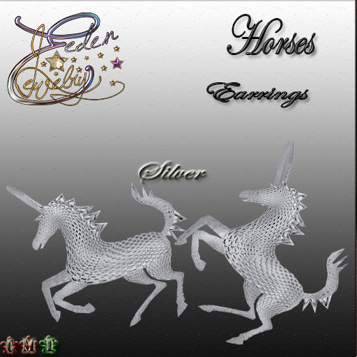 EARRINGS HORSES SILVER