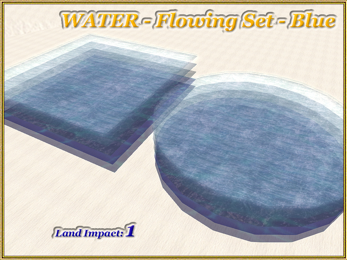WATER - Flowing Set - Blue (1 LI) (Full perm)