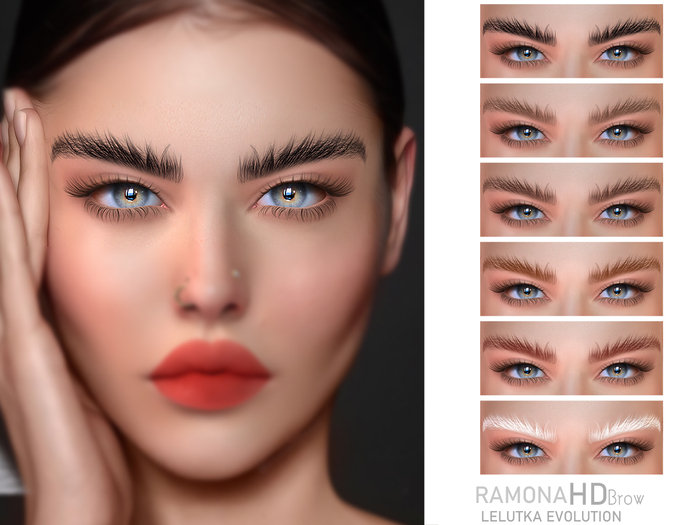 Second Life Marketplace EUDORA BEAUTY RAMONA EYEBROWS HD [ LELUTKA