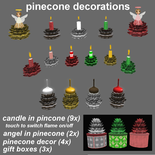 Holiday Feast Hunt 2020 - pinecone decorations