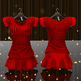 ** Harmonia Plaid Christmas Sweetness Outfit Skirt Tee Maitreya