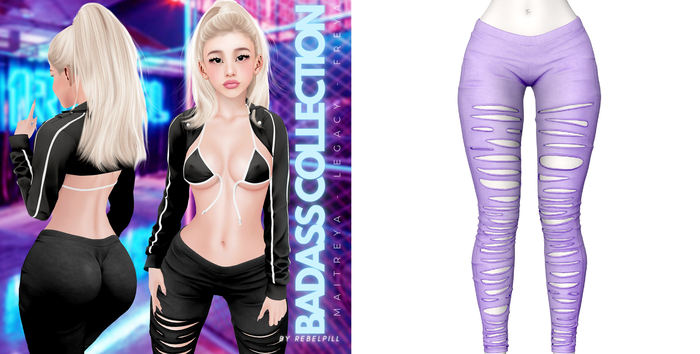 Rebelpill - BadAss Collection Pants Purple