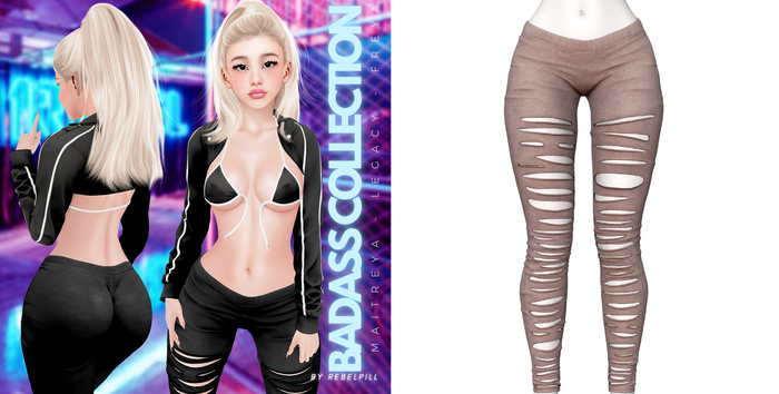 Rebelpill - BadAss Collection Pants Nude