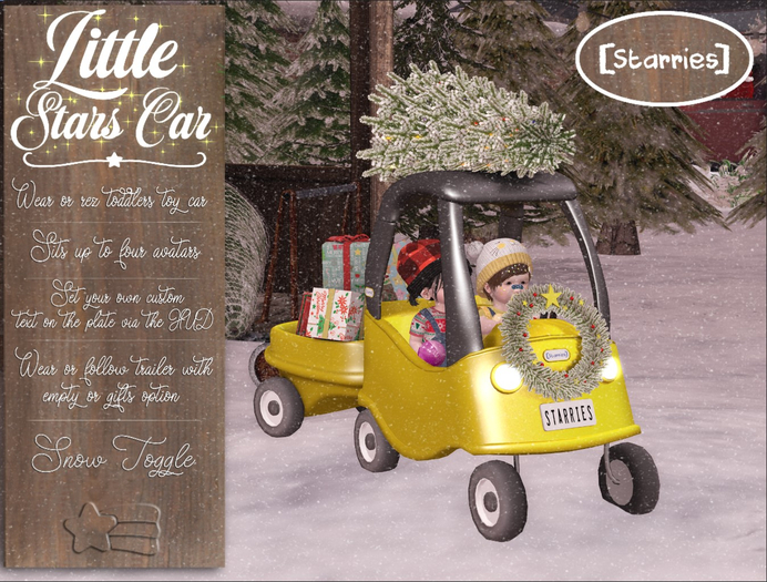 [Starries] Little Stars Christmas Car - Yellow
