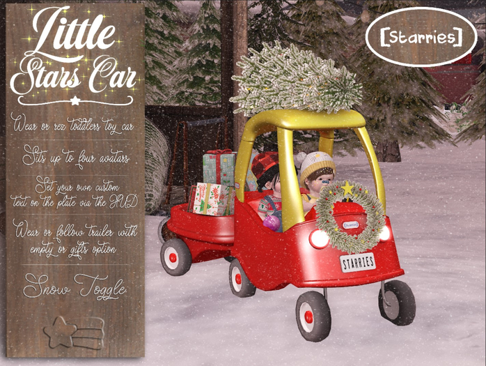 [Starries] Little Stars Christmas Car - Red