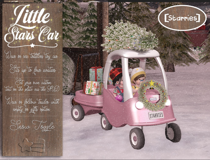 [Starries] Little Stars Christmas Car - Pink