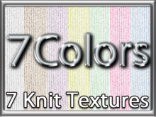 Zoy Texture [ Fine Knit 03 ] Seamless - 7 Colors