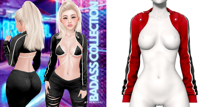 Rebelpill - BadAss Collection Jacket Red