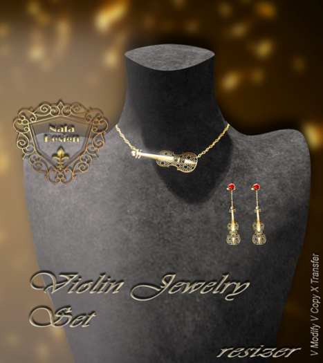 Nala Design - Violin Jewelry Set
